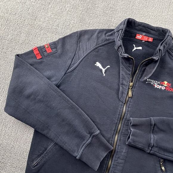 Puma Redbull Jacket Adult Small Full Zip Long Sleeve Racing Casual Rare Men's - Picture 2 of 13